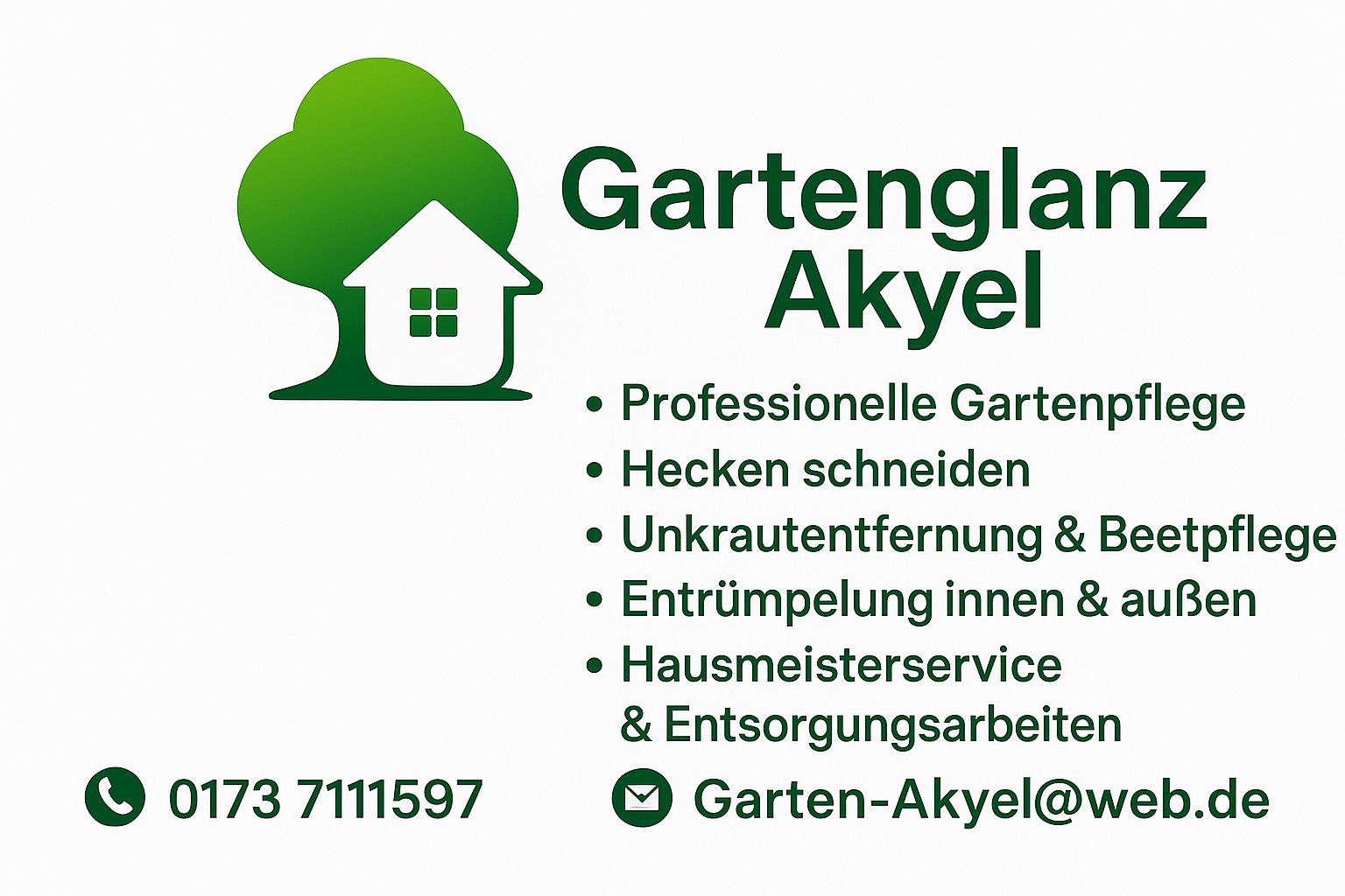 Gartenglanz Akyel Visitenkarte